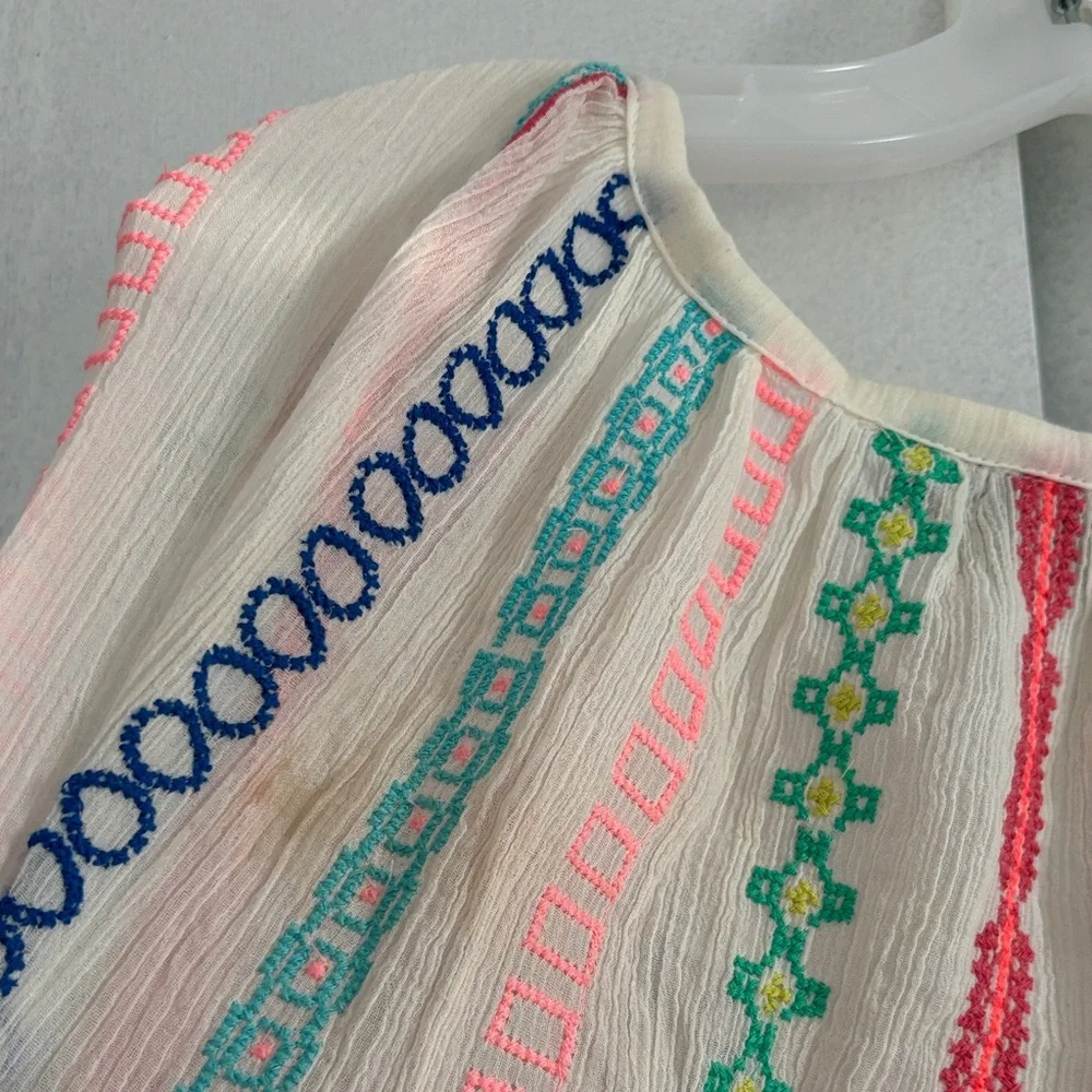 Colorful Boho Gauzy Blouse - Picture 10 of 10